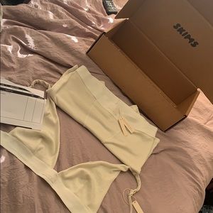 Skins Cotton Plunge Bralette and Cotton Rib Boxer